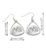 Shih Tzu, Chrysanthemum Dog - dog earrings, hanging earrings with a picture, personalized jewelry with Art-Dog brand print
