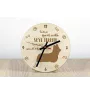 Skye Terrier - horloge avec chien, horloge en bois avec gravure, horloge personnalisée par Art-Dog