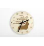 Skye Terrier - Uhr mit Hund, Holzuhr mit Gravur, personalisierte Uhr von Art-Dog