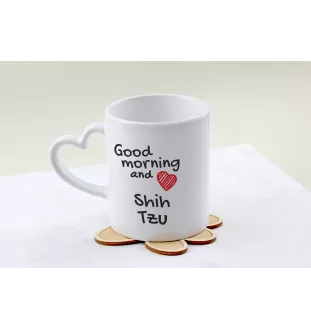 Shih Tzu kubek z psem good morning serce Art-Dog