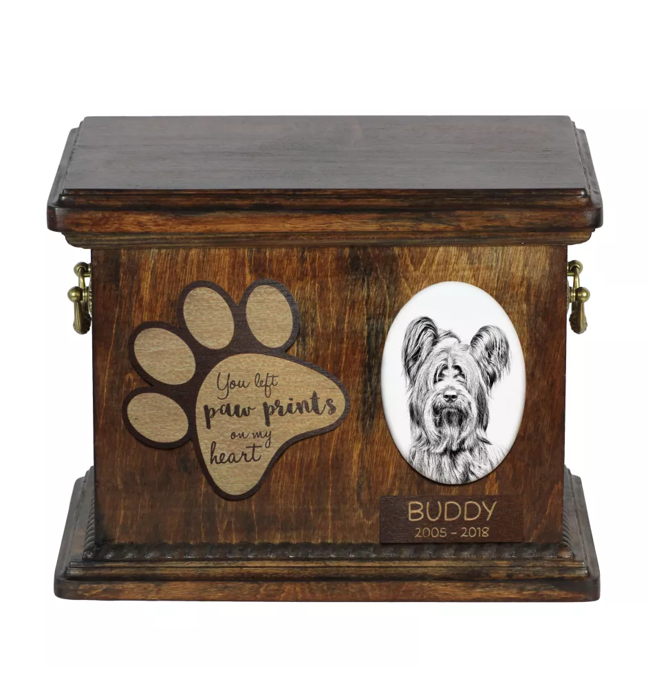 Silky Terrier - urn for dog ashes, personalized urn with a photo, dog photo urn by Art-Dog