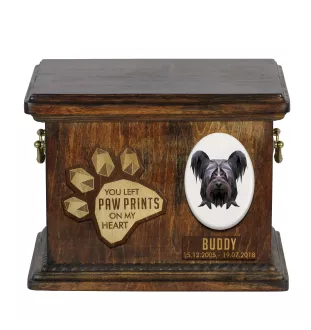 Skye Terrier - urne pour les cendres de chien, urne personnalisée avec une gravure, boîte commémorative pour les cendres de chien de la marque Art-Dog