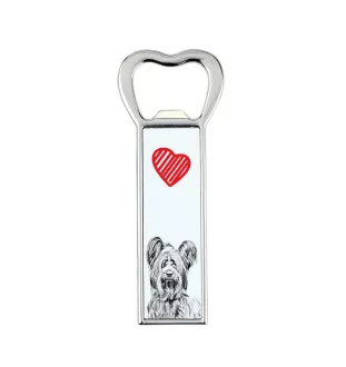 Skye Terrier - Flaschenöffner mit Hund, personalisierter Flaschenöffner für den Kühlschrank, ein einzigartiges Geschenk für Männer von der Marke Art-Dog