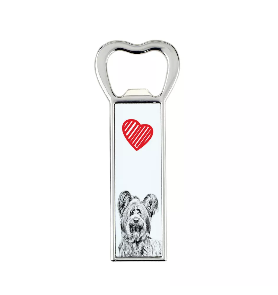 Skye Terrier - Flaschenöffner mit Hund, personalisierter Flaschenöffner für den Kühlschrank, ein einzigartiges Geschenk für Männer von der Marke Art-Dog