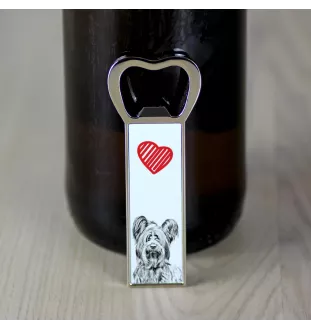 Skye Terrier - Flaschenöffner mit Hund, personalisierter Flaschenöffner für den Kühlschrank, ein einzigartiges Geschenk für Männer von der Marke Art-Dog