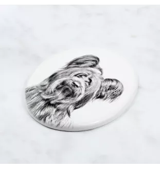 Silky Terrier - commemorative plaque with a photo of a dog, tombstone with a print, personalized oval plaque from the Art-Dog brand