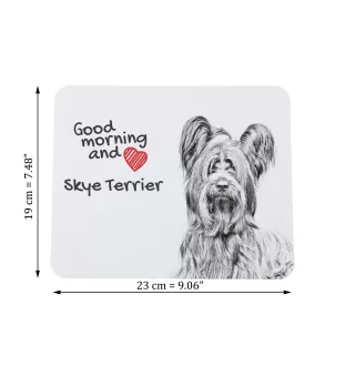 Skye Terrier - Mauspad mit Druck, personalisiertes Mauspad mit Hund, einzigartiges Gadget für Büroangestellte von Art-Dog.