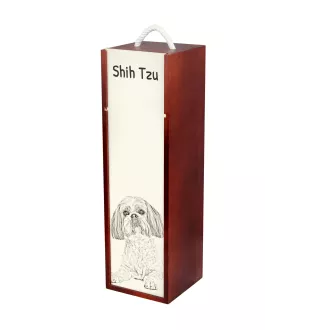 Shih Tzu pudełko na wino z psem Art-Dog