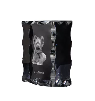 Skye Terrier - cristal avec photo de chien, statuette en verre avec photo, cadre exceptionnel avec photo de la marque Art-Dog