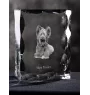 Skye Terrier - cristal avec photo de chien, statuette en verre avec photo, cadre exceptionnel avec photo de la marque Art-Dog