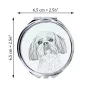 Shih Tzu - miroir de poche avec chien, miroir personnalisé pour sac à main, miroir compact avec impression de la marque Art-Dog