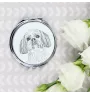 Shih Tzu - Taschenspiegel mit Hund, personalisierter Taschenspiegel, kompakter Spiegel mit Art-Dog-Logo