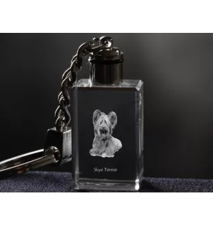 Skye Terrier brelok kryształowy z psem Art-Dog