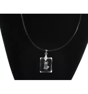 Skye Terrier - Pendentif chien en cristal, collier photo, bijoux uniques par Art-Dog