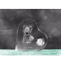 Skye Terrier - Kristalluhr mit einem Hundebild, Herzregal-Uhr, personalisierte Standuhr der Marke Art-Dog