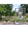 Silky Terrier - crystal with a picture of a dog, photo in glass, modern exhibition of Art-Dog brand photo