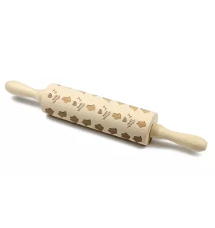 Silky Terrier I - patterned rolling pin with a dog, rolling pin for dough and ceramics, a gift for a pastry chef from the Art-Dog brand