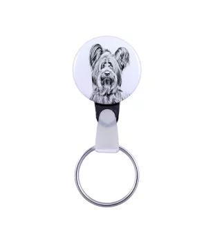 Silky Terrier - keychain with a dog portrait, pendant with the brand's own Art-Dog graphics