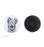 Skye Terrier - aimant avec un œil de chien, exceptionnellement léger, aimant puissant, produit fabriqué à la main par la marque Art-Dog