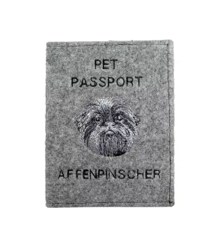Affenpinscher - Porte passeport pour chien, porte document, cadeau pour le voyageur de la marque Art-Dog