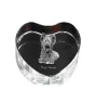 Silky Terrier - a photo of a dog in crystal, crystal heart, unique photo frame from the Art-Dog brand