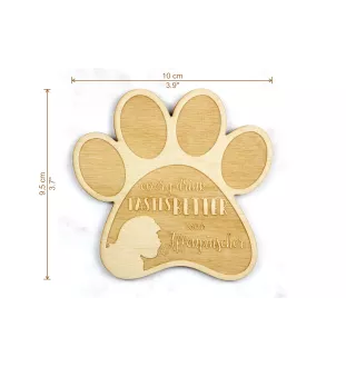 Affenpinscher, Affen, Affie - Mug coaster, engraved coaster with dog, gift for dog lover by Art-Dog brand