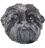 Affenpinscher, Affen, Affie - dog-shaped patch, embroidered patch, unique decoration for Art-Dog backpack