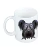 Skye Terrier - tasse avec une photo et un motif de chien géométrique Art-Dog