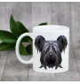 Skye Terrier - tasse avec une photo et un motif de chien géométrique Art-Dog