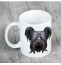Skye Terrier - tasse avec une photo et un motif de chien géométrique Art-Dog