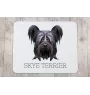 Silky Terrier - geometric mouse pad with a picture and text by Art-Dog