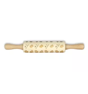 Affenpinscher - kleiner Nudelholz mit Hundemuster, Nudelholz für Kinder, Verzierung von Keramikton von Art-Dog.