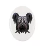 Skye Terrier - Fliese mit geometrischem Bild und Schriftzug der Marke Art-Dog