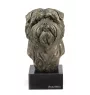 Affenpinscher, Affen, Affie - Dog statue, bust on stone base, sculpture, trophy for dog show by Art-Dog brand