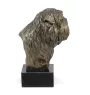 Affenpinscher - Hundestatue, Büste auf Steinsockel, Skulptur, Trophäe für Hundeausstellung der Marke Art-Dog