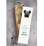 Silky Terrier - geometric box with a picture and inscription for wine by Art-Dog