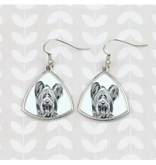 Silky Terrier - dog earrings, hanging earrings with a picture, personalized jewelry with Art-Dog brand print