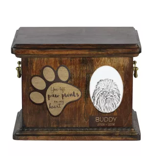 Pinczer małpi urna z płytką ceramiczną Art-Dog