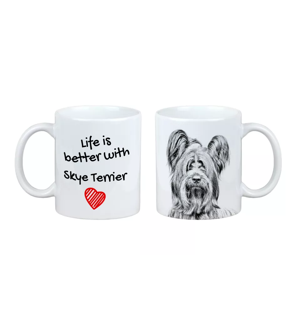 Skye Terrier kubek z psem life is better Art-Dog