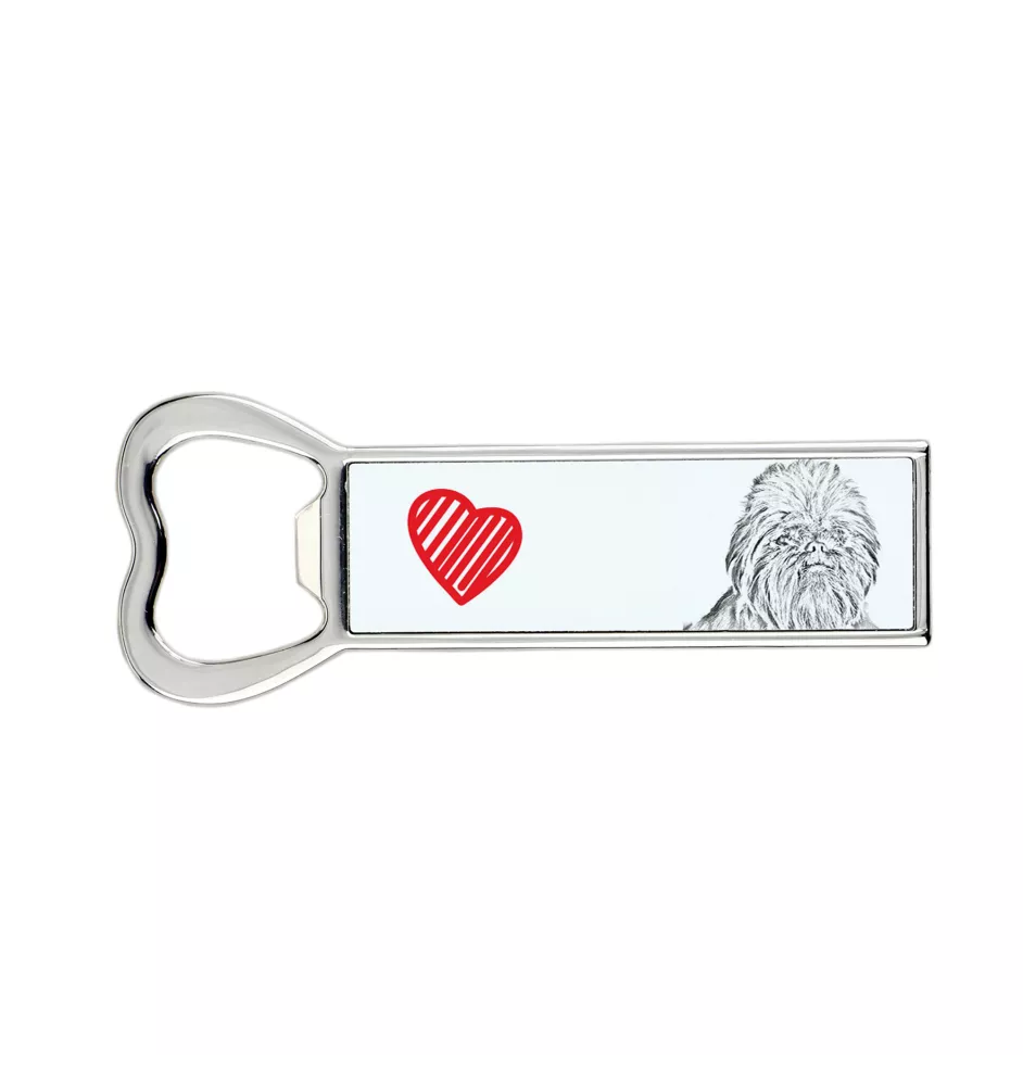 Affenpinscher, Affen, Affie - bottle opener with a dog, personalized fridge opener, unique gift for a man by Art-Dog brand