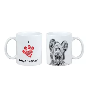Skye Terrier - tasse avec chien, une tasse adorable avec une illustration, un cadeau avec votre photo de la marque Art-Dog