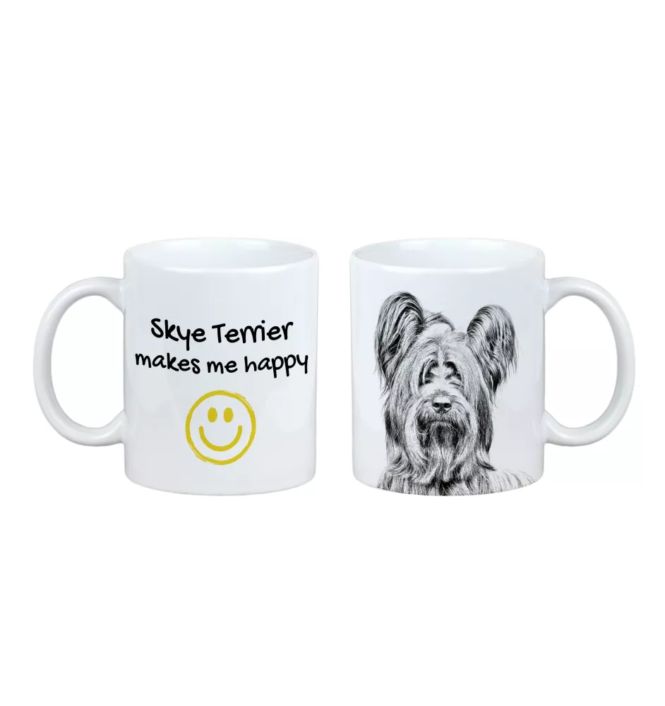Skye Terrier - Tasse mit Hund, fröhliche Tasse für Hundeliebhaber, personalisiertes Geschenk der Marke Art-Dog