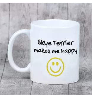 Skye Terrier - tasse avec chien, une tasse joyeuse pour les amoureux des chiens, un cadeau personnalisé de la marque Art-Dog