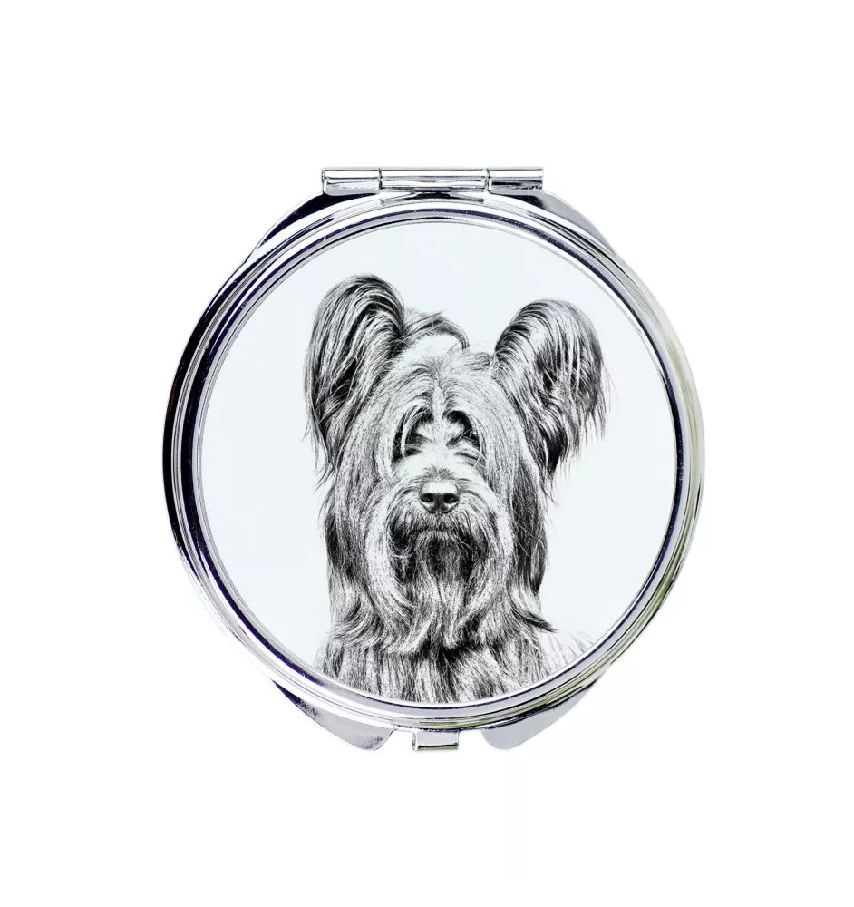 Silky Terrier - Pocket mirror with a dog, personalized mirror for a purse, compact mirror with Art-Dog brand print.