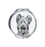 Silky Terrier - Pocket mirror with a dog, personalized mirror for a purse, compact mirror with Art-Dog brand print.