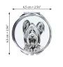 Skye Terrier - Taschenspiegel mit Hund, personalisierter Taschenspiegel, kompakter Spiegel mit Art-Dog-Logo