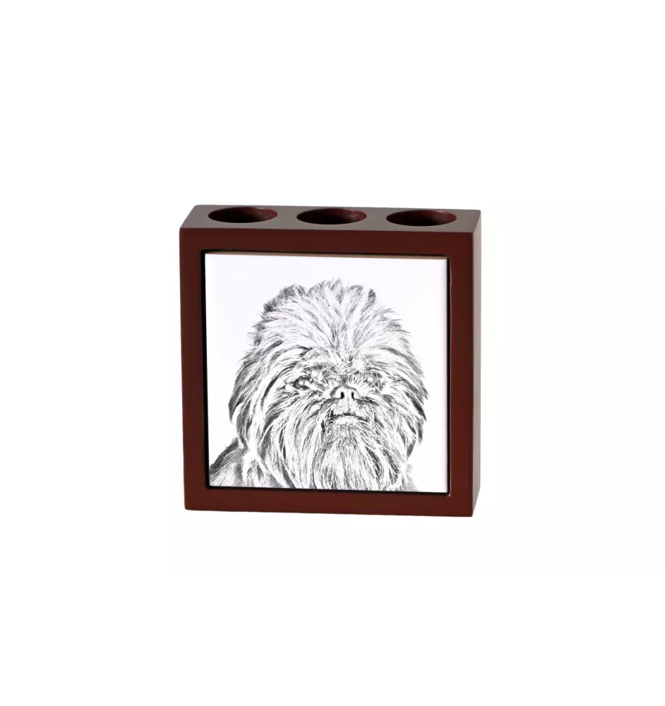 Affenpinscher - porte-stylo avec chien, organiseur de bureau avec impression, décoration de bureau personnalisée de la marque Art-Dog