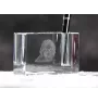 Pinczer małpi penholder kryształowy z psem Art-Dog