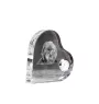 Affenpinscher - horloge en cristal avec une photo de chien, horloge de table en forme de cœur, horloge debout personnalisée de la marque Art-Dog