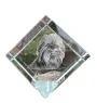 Affenpinscher - un cube de cristal avec une photo, une photo de cheval dans le cristal, un presse-papiers cubique de la marque Art-Dog